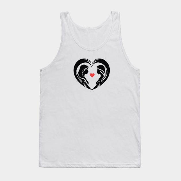 Love Grows Wild - Lesbian Love Spark Tank Top by Orento